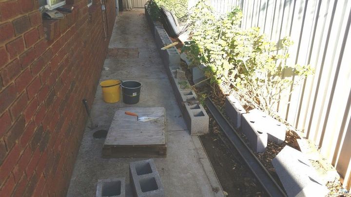 besser or concrete cinder block garden edge walls