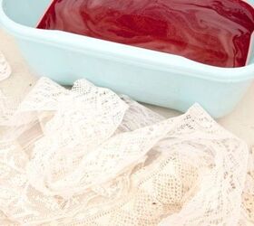 how to dye vintage doilies and trims