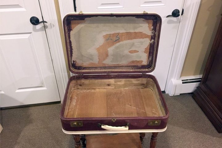 just in case a suitcase vanity