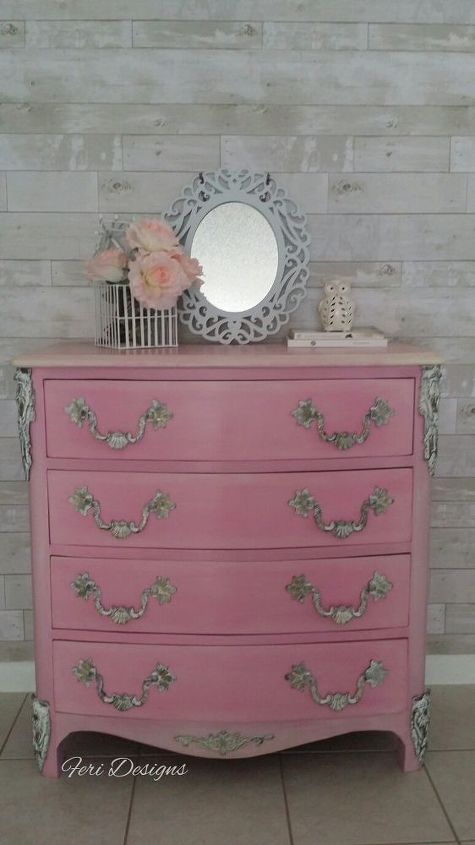 shabby pinky girly dresser
