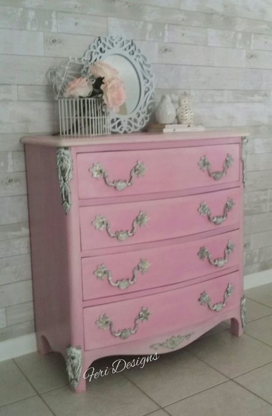 shabby pinky girly dresser