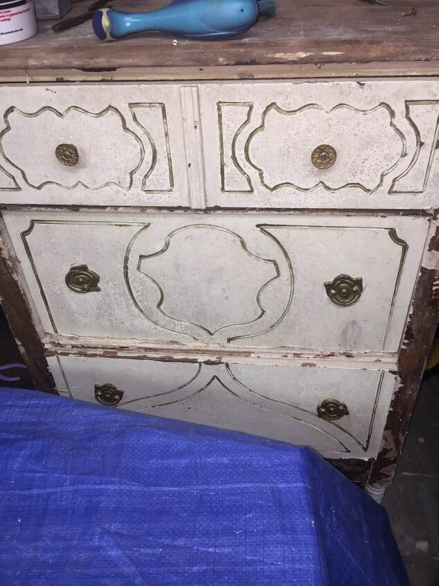 q help with water ruined sides on a vanity
