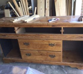 Repurposed Old Dresser Into Beautiful Console Buffet Hometalk