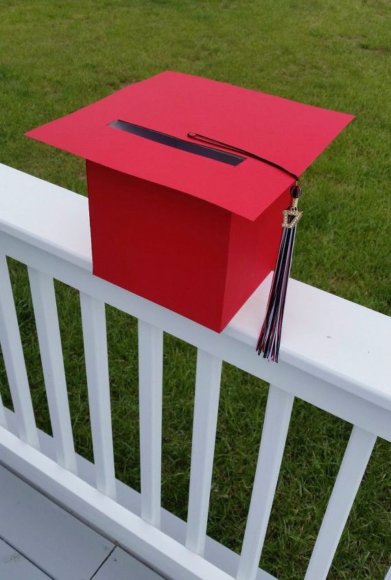 graduation cap card holder box