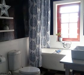 dramatic bathroom make over on a budget