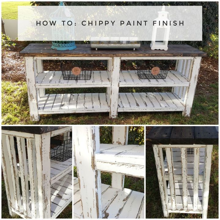 how to chippy paint finish