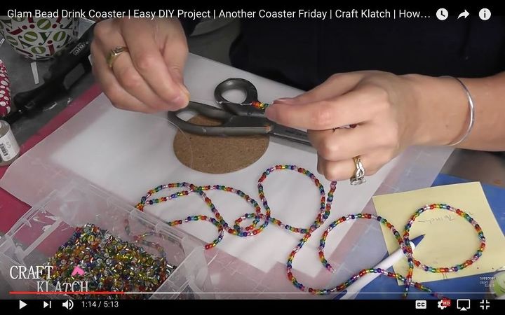 posavasos glam bead proyecto de bricolaje fcil