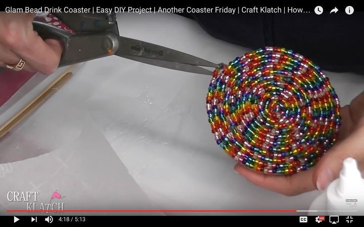 posavasos glam bead proyecto de bricolaje fcil