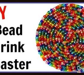 glam bead drink coaster easy diy project