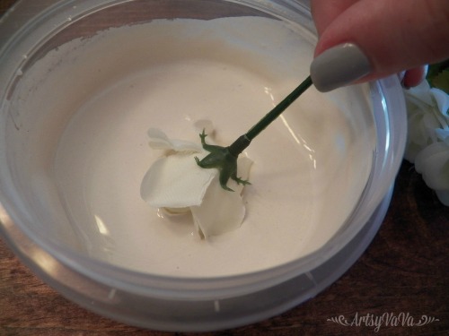 plaster of paris flowers