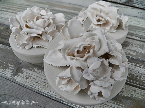 plaster of paris flowers