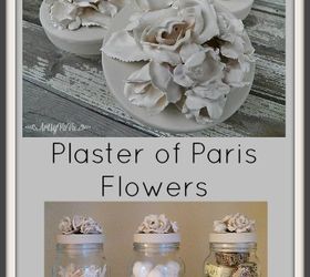 plaster of paris flowers
