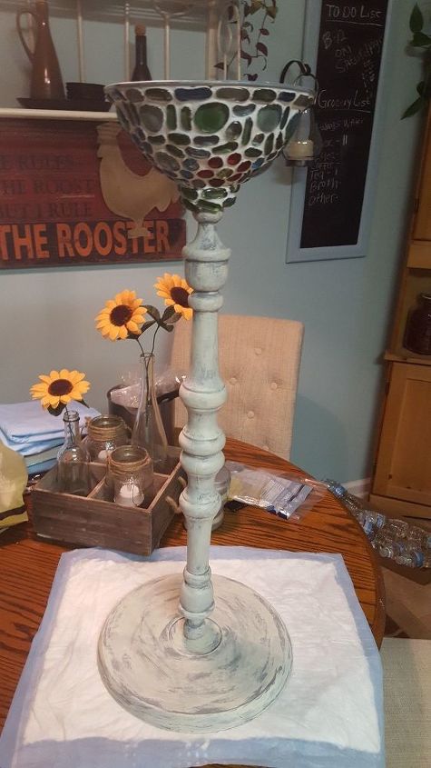 s gardeners copy these 20 stunning ways to display your plants, Transform A Birdbath Into A Gemmed Stool