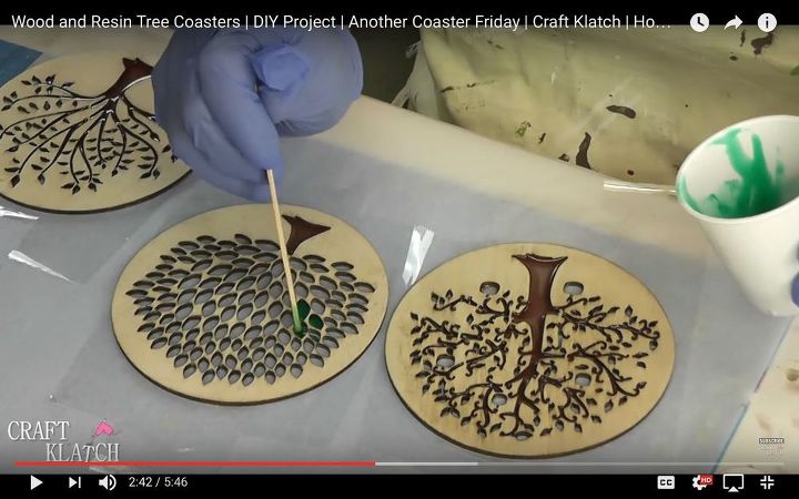 turn unfinished wood pieces into stunning coasters