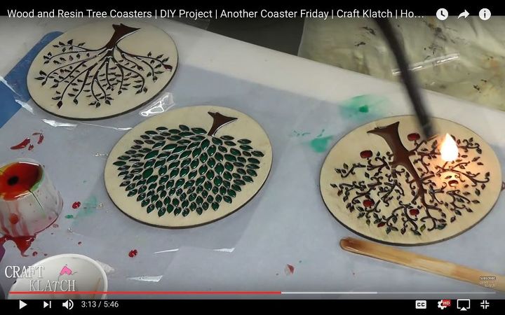 turn unfinished wood pieces into stunning coasters