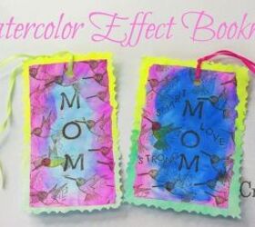 easy inexpensive watercolor effect mother s day bookmarks