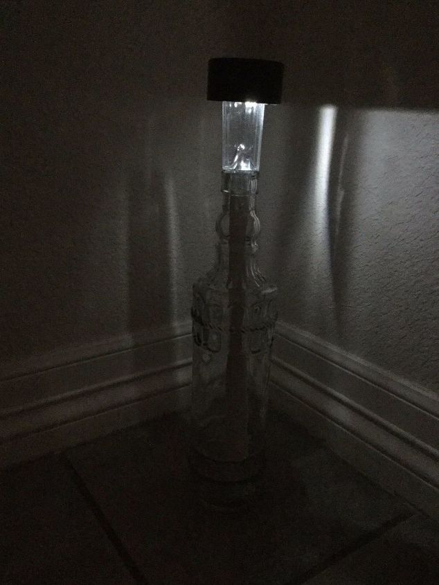 solar light message in a bottle