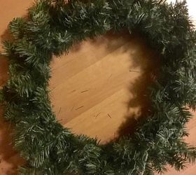 turn a pine wreath into a patriotic wreath, Pine base can be found at craft stores