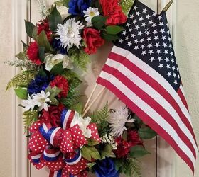e patriotic grapevine wreath