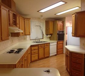 manufactured home kitchen makeover, Photo from before move in day