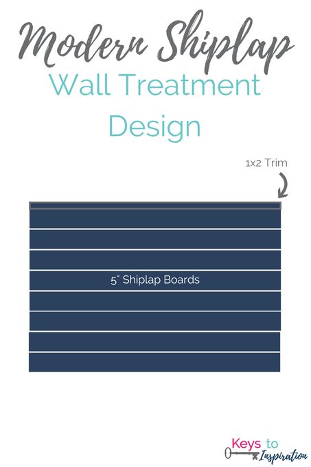 diy modern shiplap wall treatment