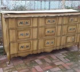 french provincial dresser re purpose