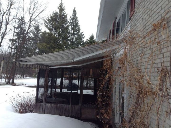 q how can i safely clean a large canvas awning