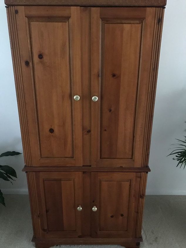 e old armoire makes great bar