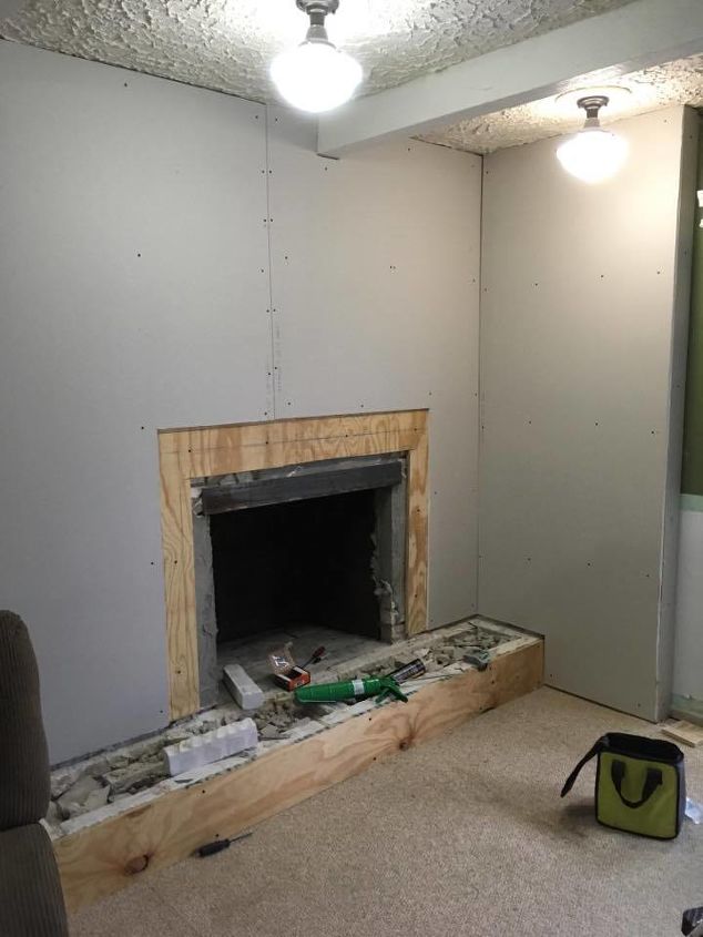 fireplace makeover