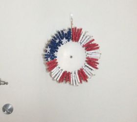 memorial day clothespin wreath