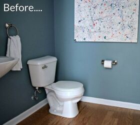 How to Makeover a Budget Powder Room DIY | Hometalk