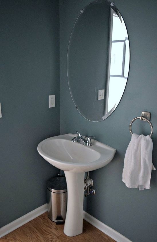 budget powder room makeover