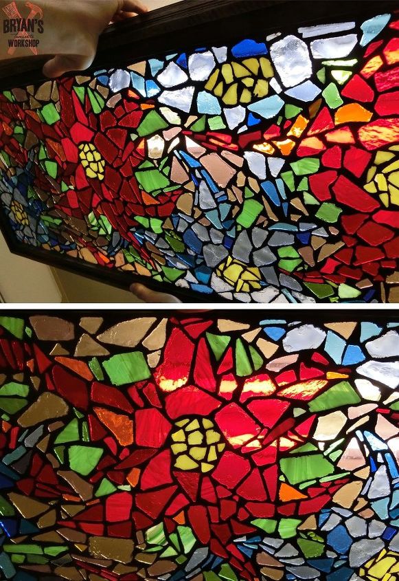 how to make a mosaic glass light