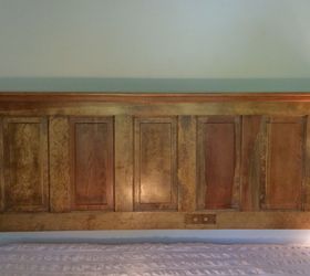 old door to fabulous headboard, So happy with the finished project