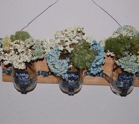 mason jar for decor flower display and drying station