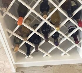 wine bottles slipping out of rack