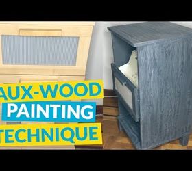 s 10 painting techniques to help you paint your home, Paint A Faux Grain On Wood