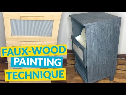 11 tcnicas de pintura que te ayudarn a pintar tu casa, T cnica de pintura de imitaci n de grano de madera