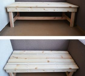 simple diy outdoor lounging bench