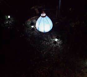 q battery operated light into a solar light