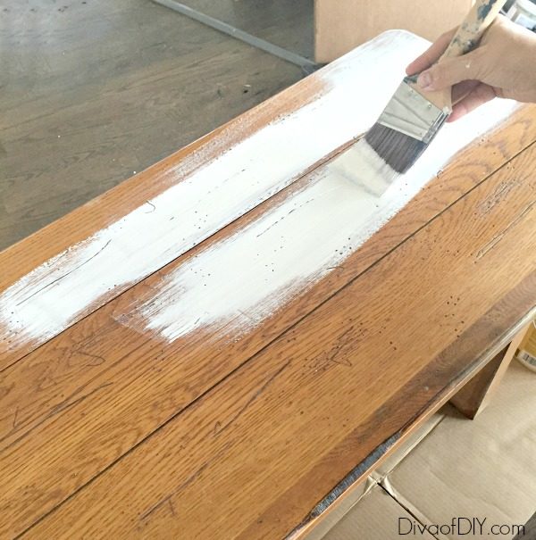how to update a farmhouse table with paint