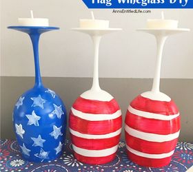 flag wineglass diy