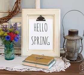 diy cabinet door clipboard hello spring free printable