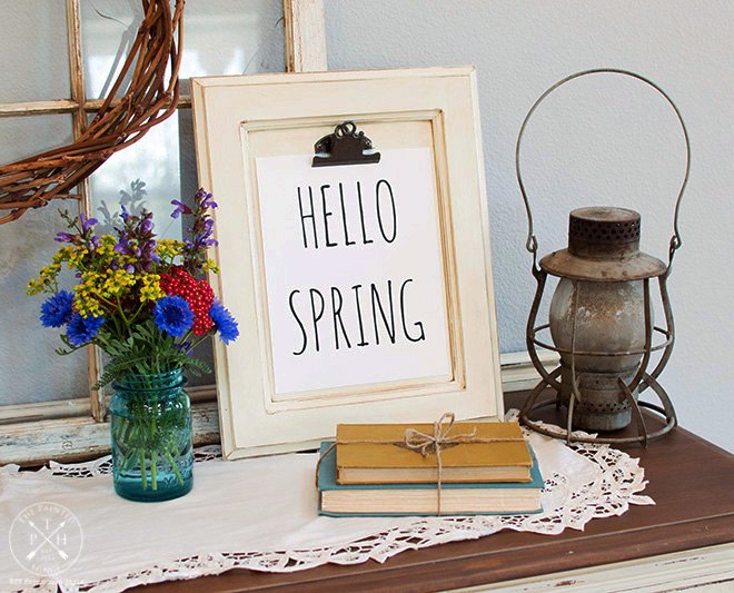 portapapeles para puertas de armarios diy e imprimible gratuito de hello spring