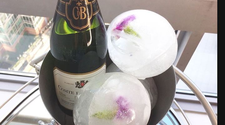 floral ice balls