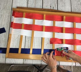 upcycled gate turned american flag