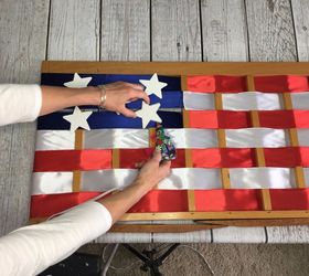 upcycled gate turned american flag