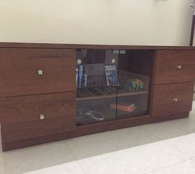 second hand to brand new tv cabinet diy