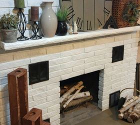 my fireplace makeover that cost me next to nothing