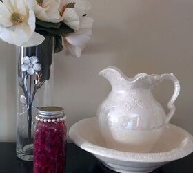 diy rose petal air freshener in a mason jar